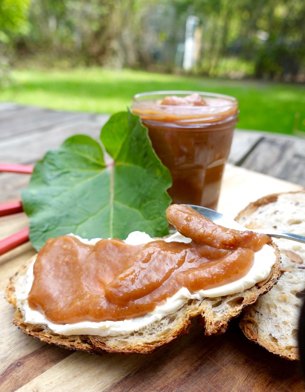 Spiced Honey Roasted Rhubarb Jam&nbsp;(gelatin-free)
