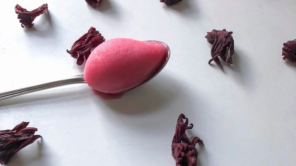 Ginger Hibiscus Lemonade&nbsp;Sorbet
